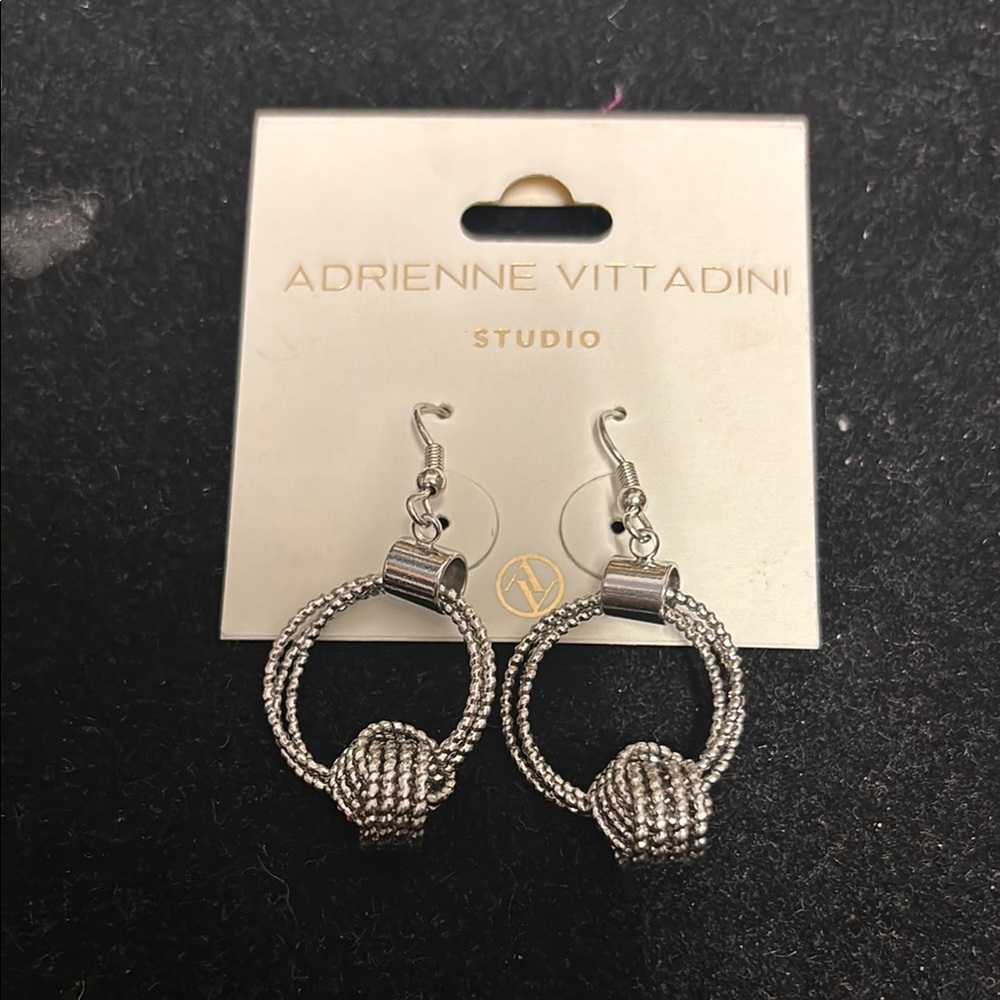 Adrienne Vittadini Silver Dangle Earrings